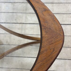 Table basse Tricester par Nathan en teck et vitré 1970 – Image 6