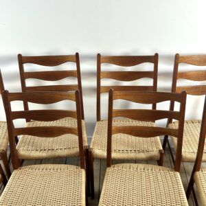 Chaises (lot de 8) danoises vintage Arne Wahl Iversen Années 1960 – Image 10